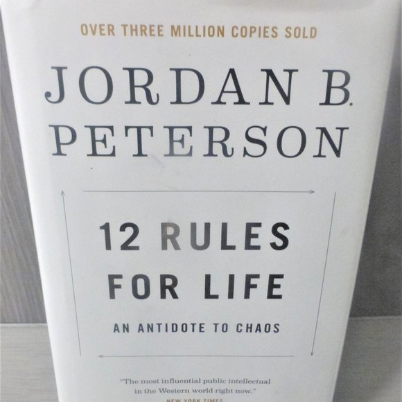 BK24 - 2018 12 RULES FOR LIFE Jordan Peterson An Antidote to Chaos HC/DJ - Picture 1 of 7